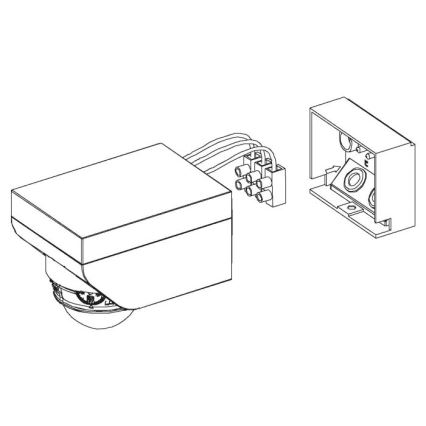 Eglo - Détecteur de mouvement extérieur 12 m blanc IP44