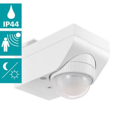 Eglo 97466 - Détecteur extérieur de mouvement et de crépuscule DETECT ME 4, portée 12 m, blanc, IP44