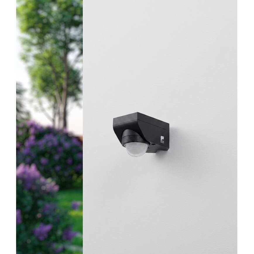Eglo 97467 - Détecteur extérieur combiné de mouvement et crépusculaire DETECT ME 4 12 m noir IP44
