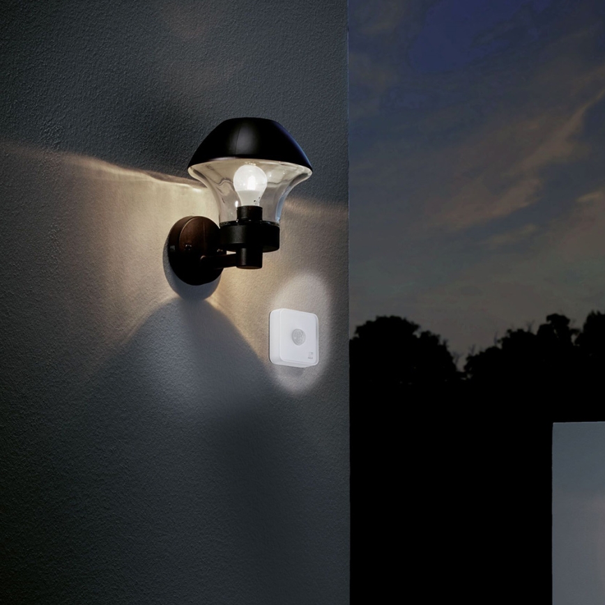 Eglo - Détecteur extérieur de mouvement et crépusculaire CONNECT SENSOR 12 m 3xAA blanc IP44