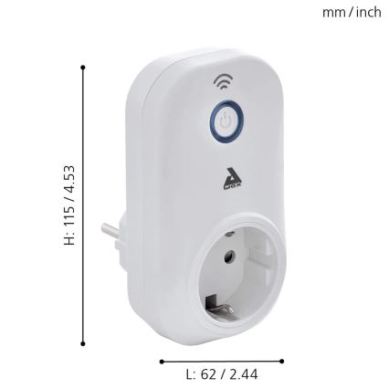 Eglo - Prise intelligente Connect plug 2300W