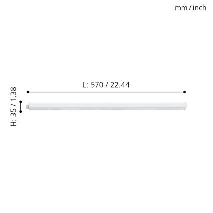 Eglo 97572 - Luminaire LED sous meubles de cuisine DUNDRY LED/6,4W/230V