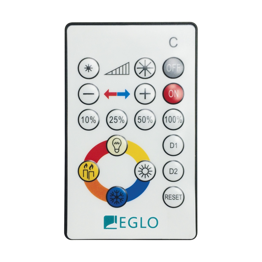Eglo - Plafonnier LED dimmable 21 W/230 V Ø 45 cm + télécommande