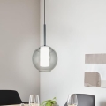 Eglo 97633 - Suspension sur câble TINDARI 1xE27/60W/230V noir fumé