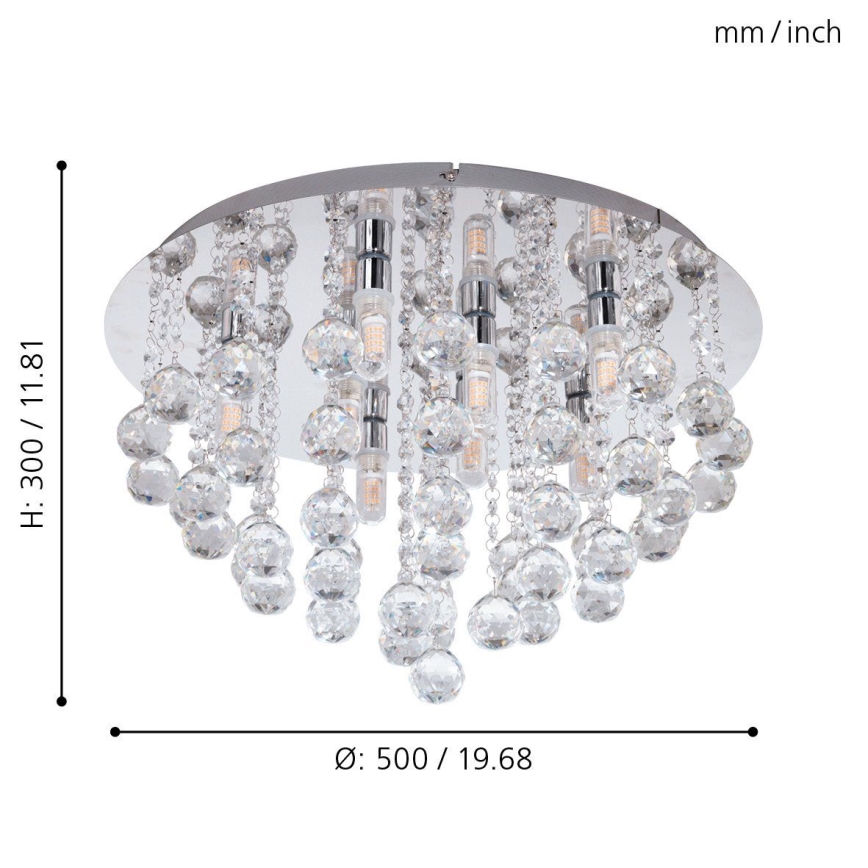 Eglo - Luminaire salle de bain LED 8xG9/3W/230V IP44