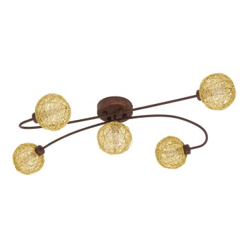 Eglo 97727 - Lustre plafonnier LED CARIS 1 5xLED/3W/230V