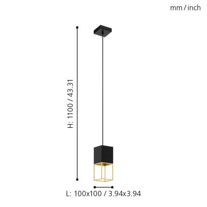 Eglo 97733 - Suspension LED sur câble MONTEBALDO 1xGU10/5W/230V