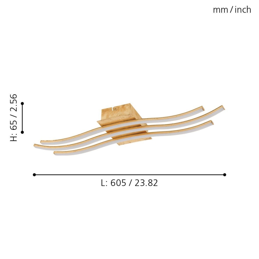 Eglo 97743 - Plafonnier LED MIRAFLORES (montage en saillie) 3xLED/8,6W/230V