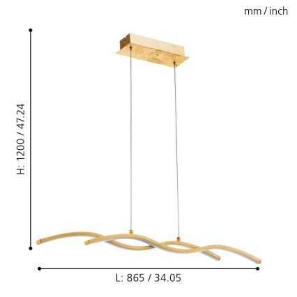 Eglo - Lustre LED avec fil 2xLED/8,5W/230V