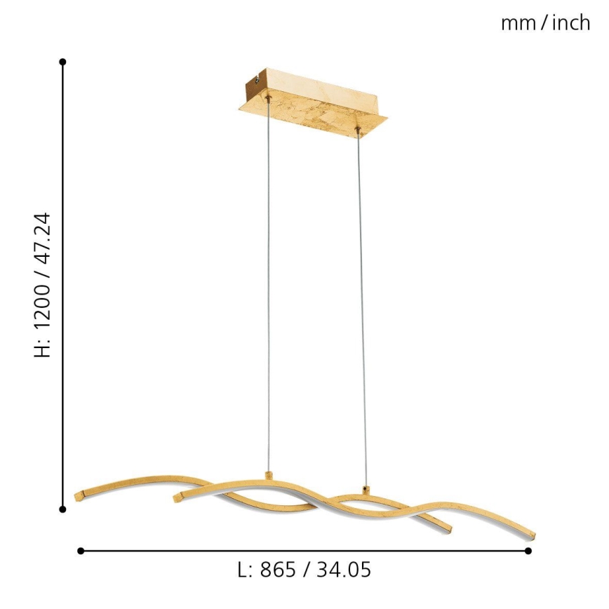 Eglo - Lustre LED avec fil 2xLED/8,5W/230V