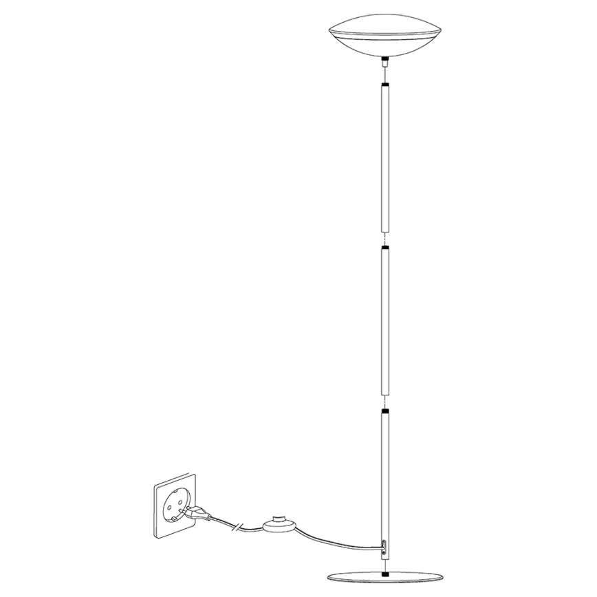 Eglo 97814 - Lampadaire LED RVB dimmable FRATTINA-C 1xLED/18W/230V