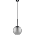 Eglo 97847 - Suspension sur câble TINDARI 1xE27/28W/230V noir/fumé