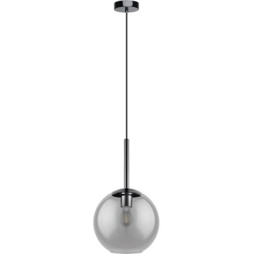 Eglo 97847 - Suspension sur câble TINDARI 1xE27/28W/230V noir/fumé