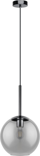 Eglo 97847 - Suspension sur câble TINDARI 1xE27/28W/230V noir/fumé