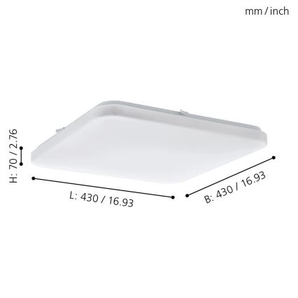 Eglo - plafonnier LED LED/33,5W/230V