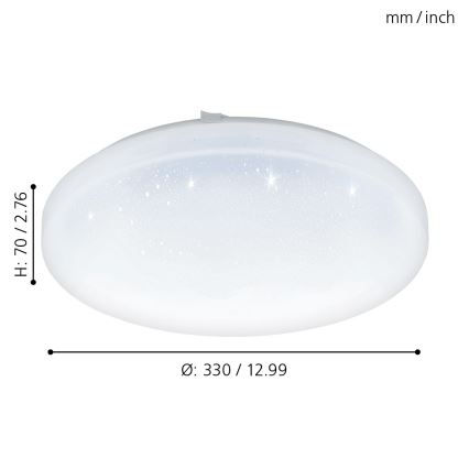 Eglo - plafonnier LED LED/17,3W/230V