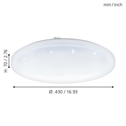 Eglo - plafonnier LED LED/33,5W/230V