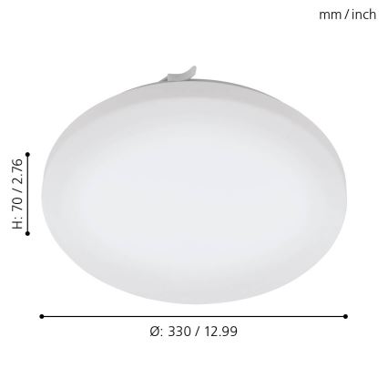 Eglo - Plafonnier LED pour salle de bains LED/14,6W/230V IP44