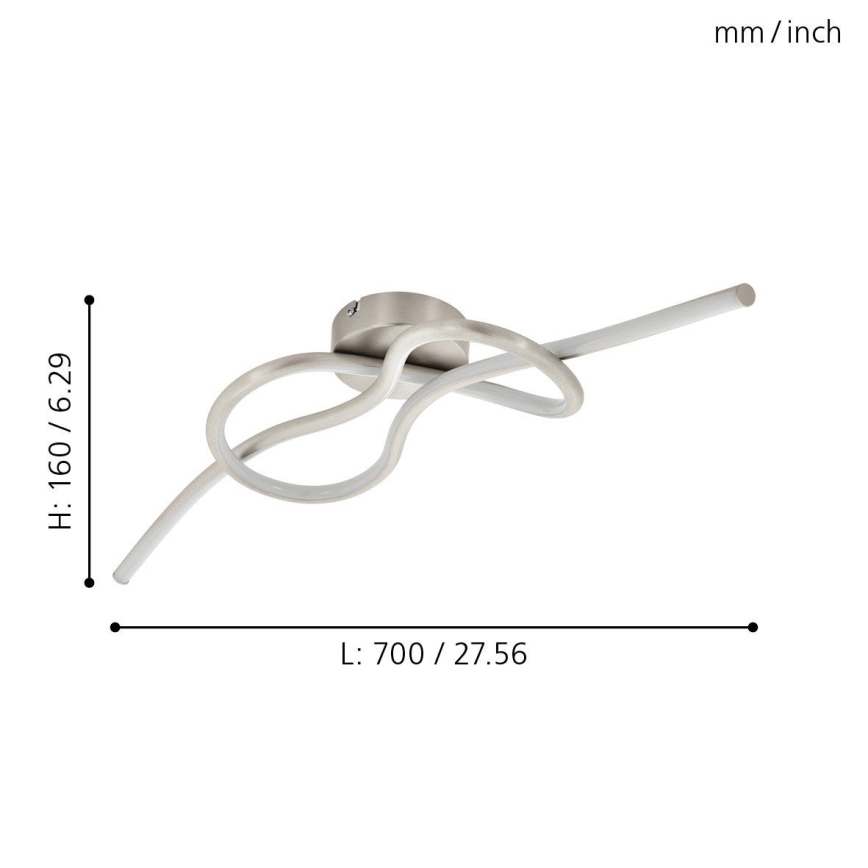 Eglo - Lustre plafonnier LED LED/13W/230V