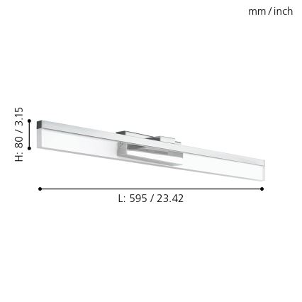 Eglo - Applique murale LED LED/10W/230V IP44