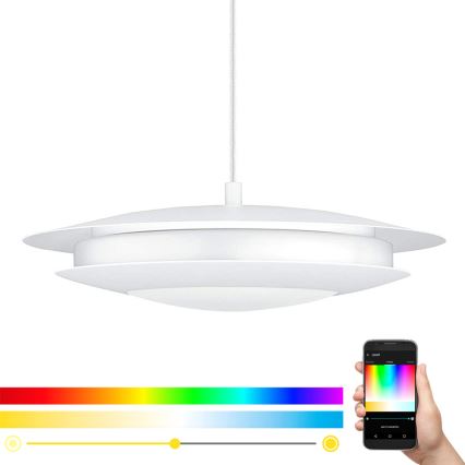 Eglo - Suspension filaire LED RGB à intensité variable MONEVA-C LED/18W/230V