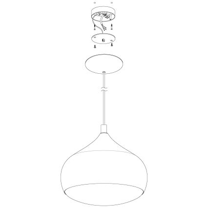 Eglo 98047 - Suspension sur câble LED RGBW dimmable COMBA-C LED/18W/230V