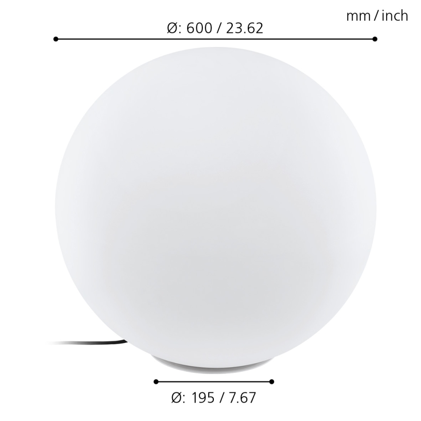 Eglo - Lampadaire extérieur 1xE27/40W/230V IP65 ø600