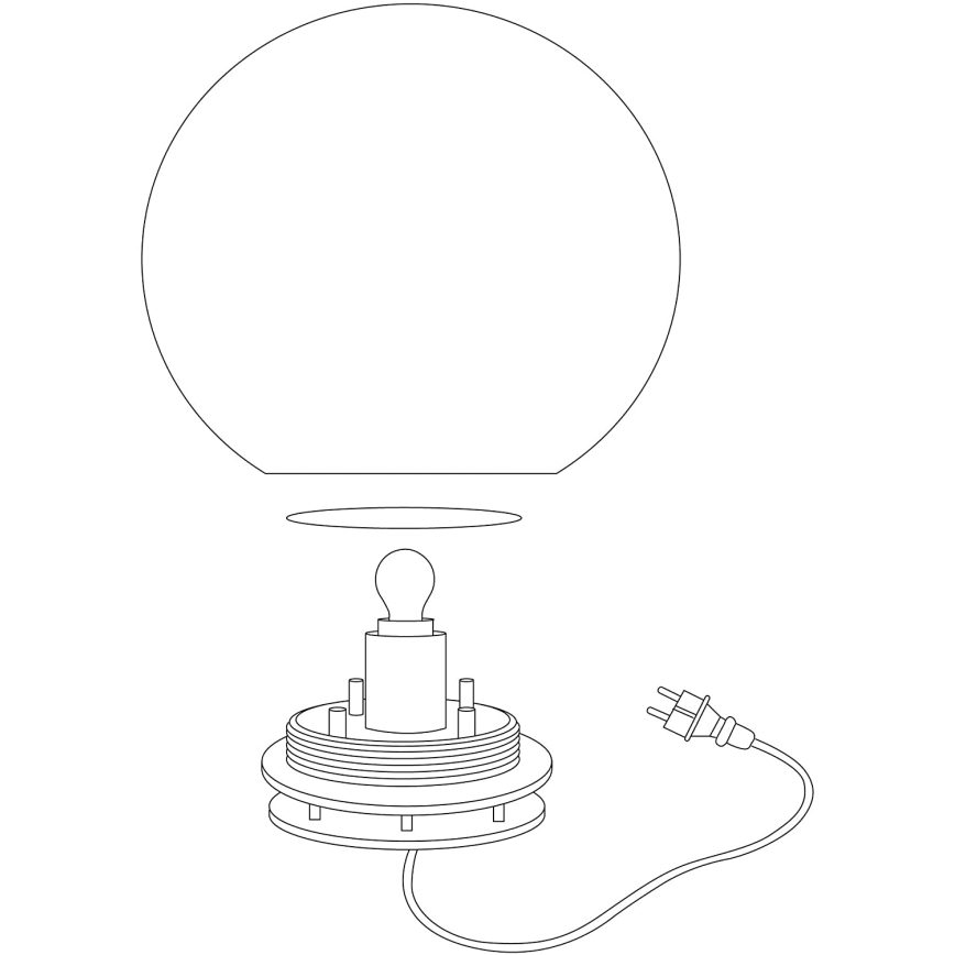 Eglo 98105 - Lampe extérieure LED RGBW MONTEROLO-C 1xLED/9W/230V IP65 ø300