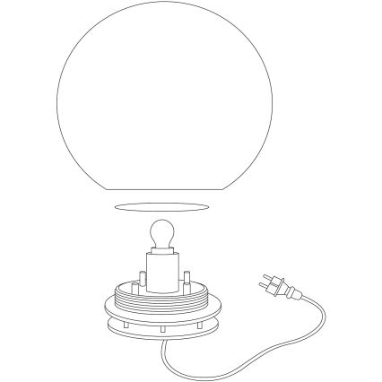 Eglo 98106 - Luminaire d'extérieur LED RGBW MONTEROLO-C LED/9W/230V IP65 Ø 390 mm