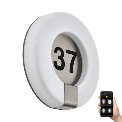Eglo 98145 - Numéro de maison LED RGB MARCHESA-C LED/15W/230V IP44
