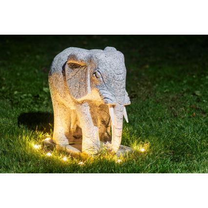 Eglo - Guirlande lumineuse décorative extérieure 9 LED, 10 m, IP65, blanc chaud