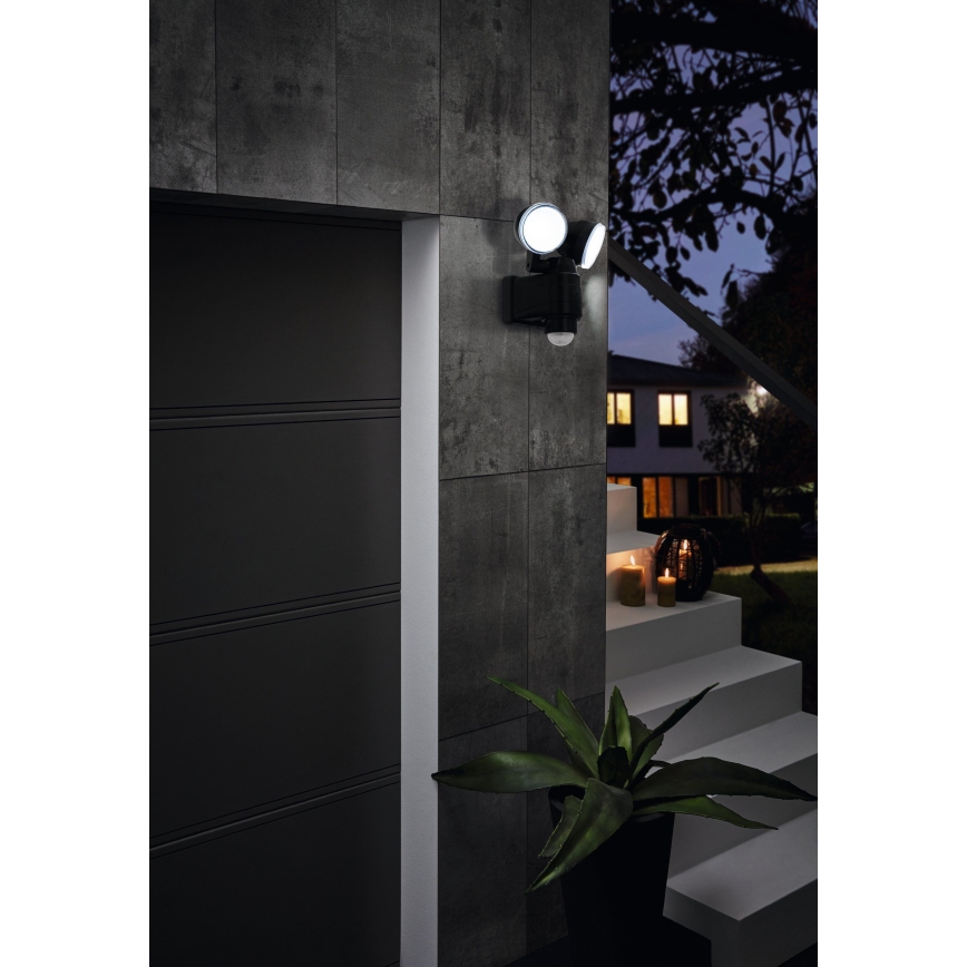 Eglo - Luminaire solaire avec détecteur 2xLED/4W/4xLR1IP44