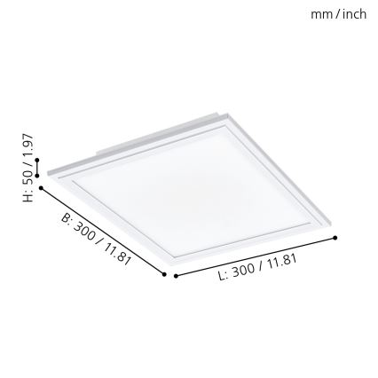 Eglo - Plafonnier à intensité variable LED/14W/230V + télécommande