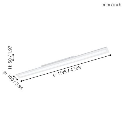 Eglo - Panneau dimmable LED LED/30W/230V + télécommande