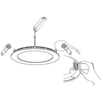 Eglo - Spot encastré LED dimmable LED/5W/230V + télécommande Ø 12 cm