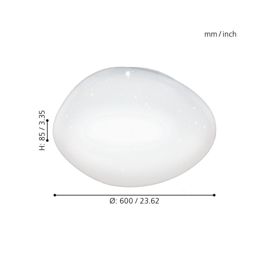 Eglo - Plafonnier à intensité variable LED/36W/230V + télécommande