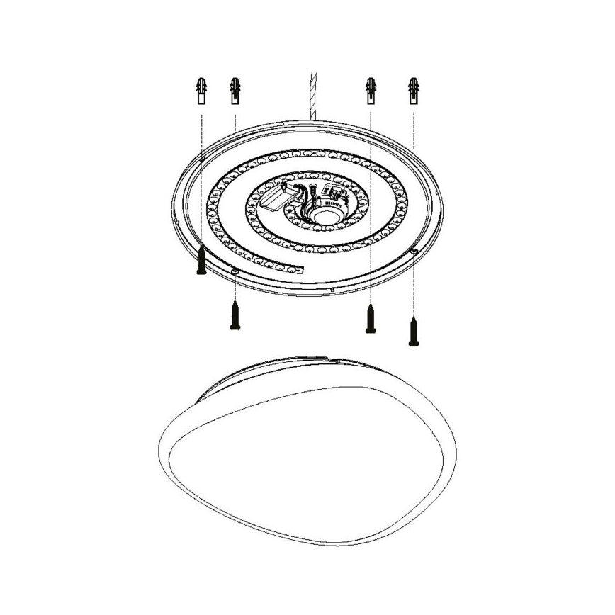 Eglo - Plafonnier à intensité variable LED/36W/230V + télécommande