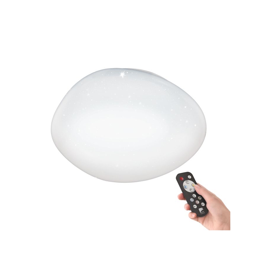 Eglo 98228 - Plafonnier LED dimmable SILERAS-A LED/36W/230V Ø 60 cm + télécommande