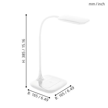 Eglo - Lampe de table dimmable LED LED/3,4W/230V