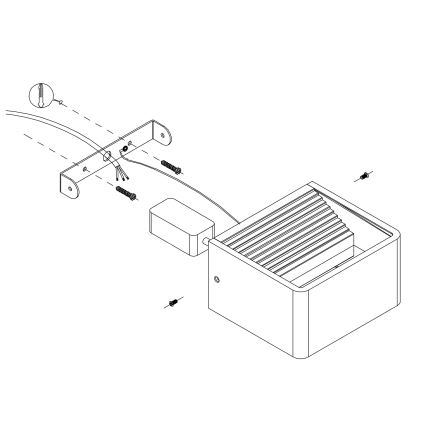 Eglo - Applique murale extérieure LED/6W/230V IP55