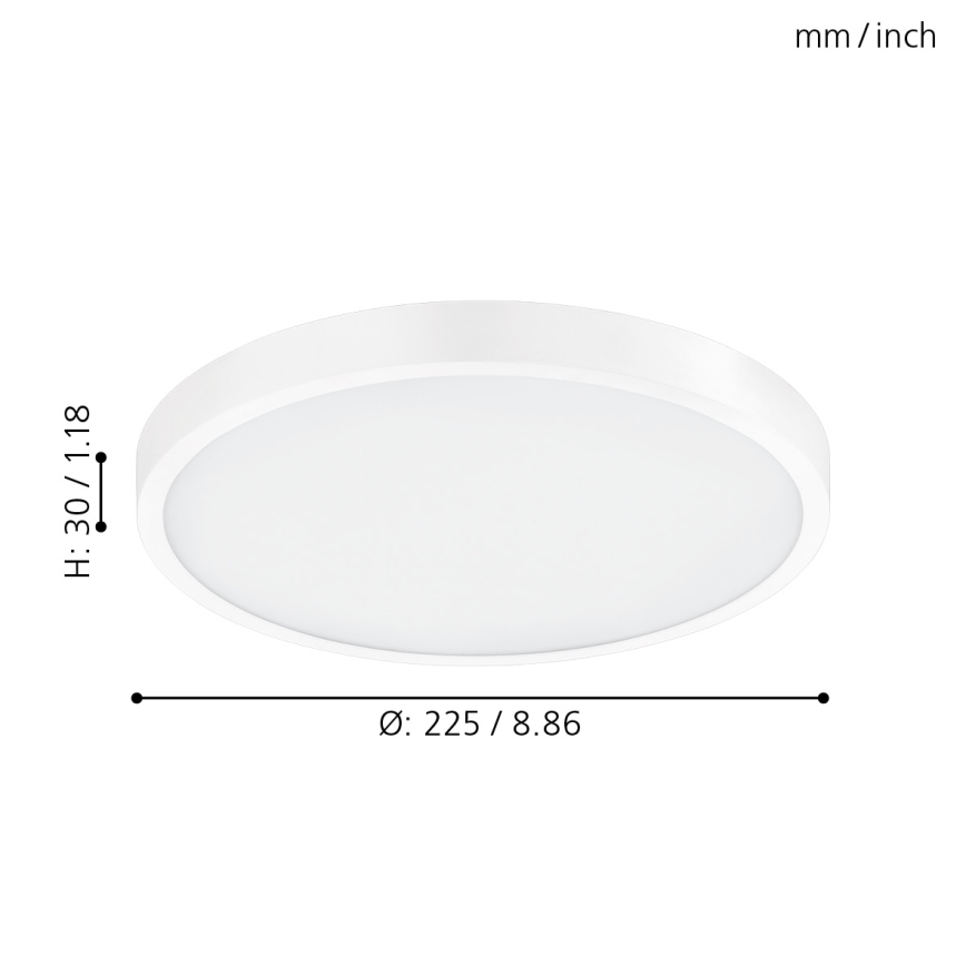 Eglo - Plafonnier à intensité variable LED/14W/230V + télécommande