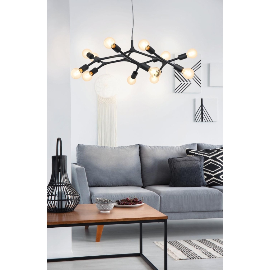 Eglo - Suspension avec fil 12xE27/60W/230V