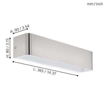 Eglo - Applique murale LED LED/12W/230V