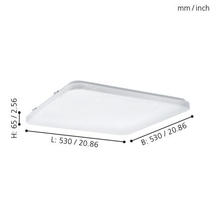 Eglo - Plafonnier LED LED/49,5W/230V