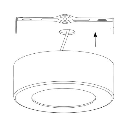 Eglo - Plafonnier à intensité variable LED RGB FUEVA-C LED/21W/230V