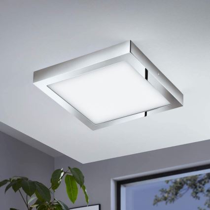 Eglo - Plafonnier LED RGBW dimmable FUEVA-C LED/21W/230V Bluetooth IP44 30x30 cm