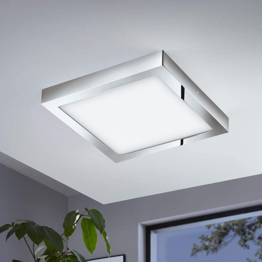 Eglo - Plafonnier LED RGBW dimmable FUEVA-C LED/21W/230V Bluetooth IP44 30x30 cm