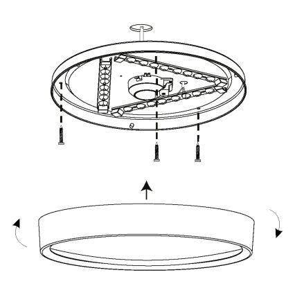 Eglo - Plafonnier LED LED/16,8W/230V