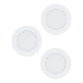 Eglo 98631 - Lot de 3 spots encastrés LED FUEVA LED/5W/230V Ø 12 cm