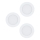Eglo 98631 - Lot de 3 spots encastrés LED FUEVA LED/5W/230V Ø 12 cm